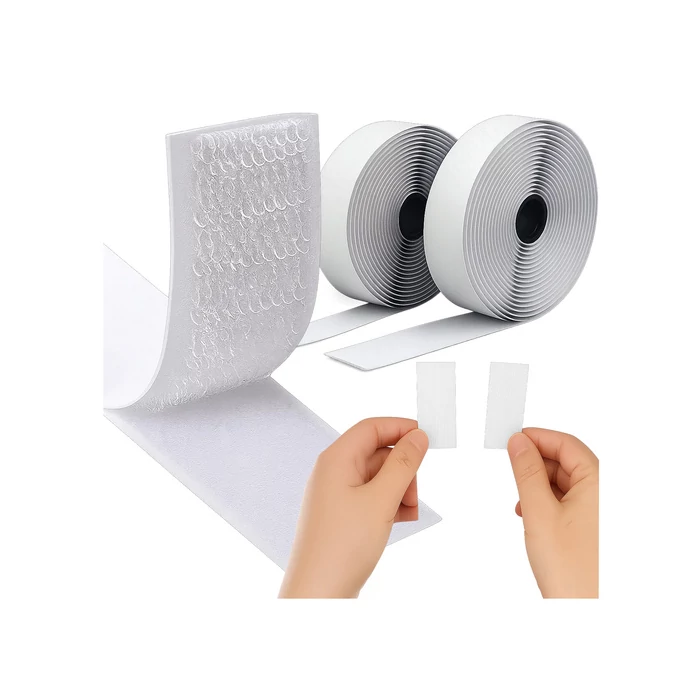 Öntapadó tépőzár szalag 5mx2,5cm fehér