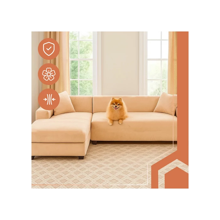 Kanapéhuzat 145-185cm bézs