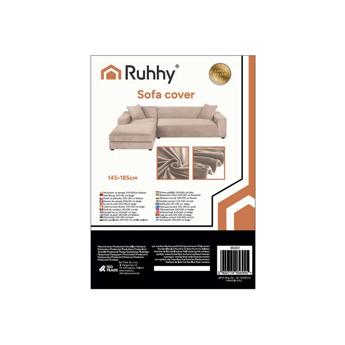 Kanapéhuzat 145-185cm bézs