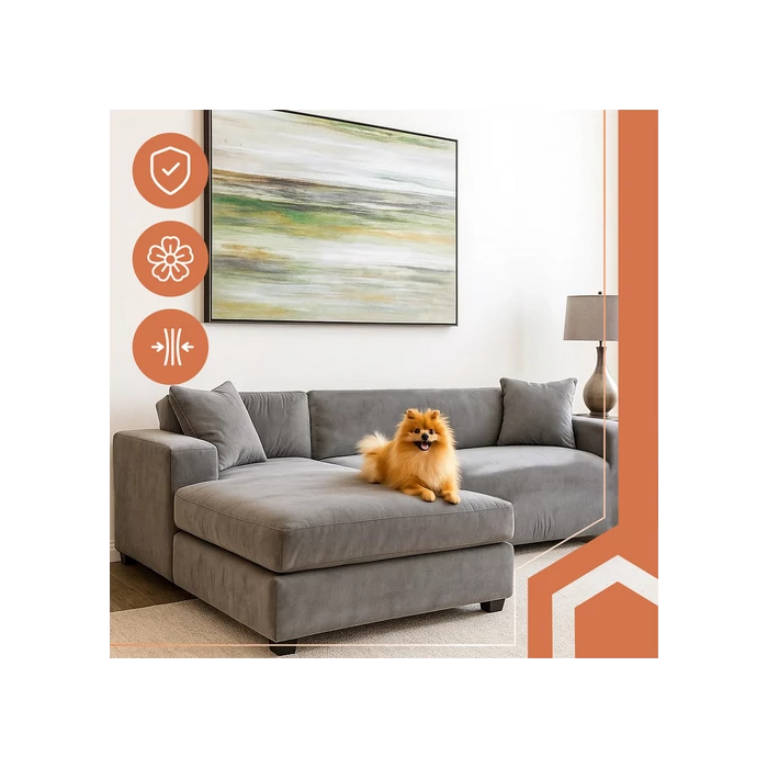 Kanapéhuzat 145-185cm sötétszürke