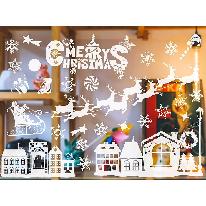 Karácsonyi ablak matrica