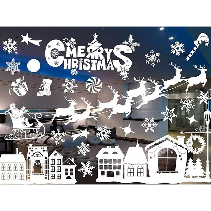 Karácsonyi ablak matrica