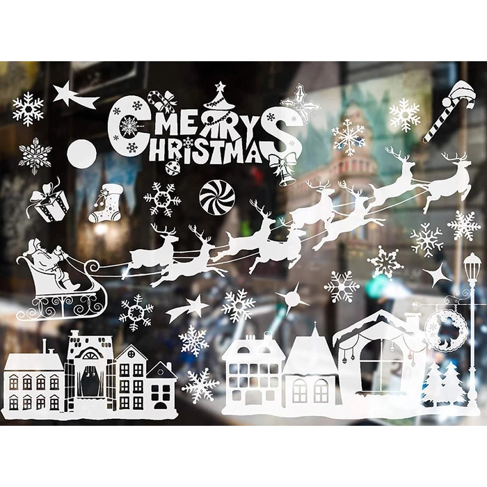 Karácsonyi ablak matrica