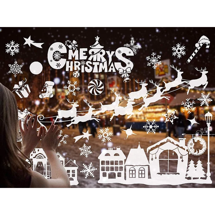 Karácsonyi ablak matrica