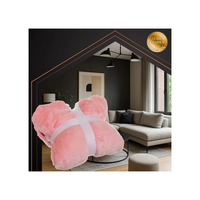 Óriás rózsaszín kapucnis pulóver