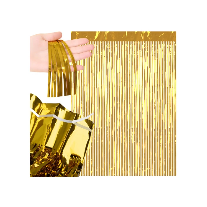 Dekoratív függöny 2x1m arany