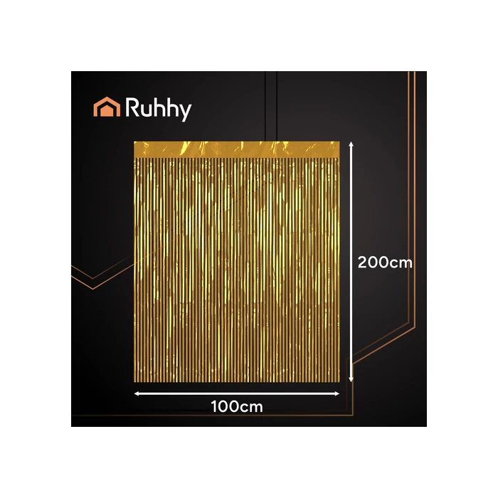 Dekoratív függöny 2x1m arany