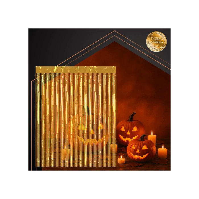 Dekoratív függöny 2x1m arany