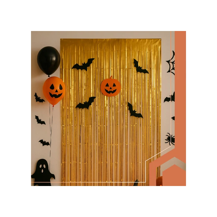 Dekoratív függöny 2x1m arany