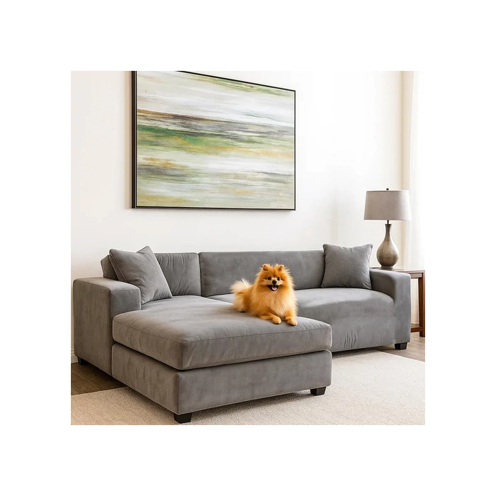 Kanapéhuzat 190-230cm sötétszürke