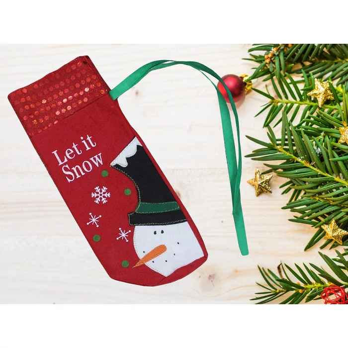 Karácsonyi palack borító