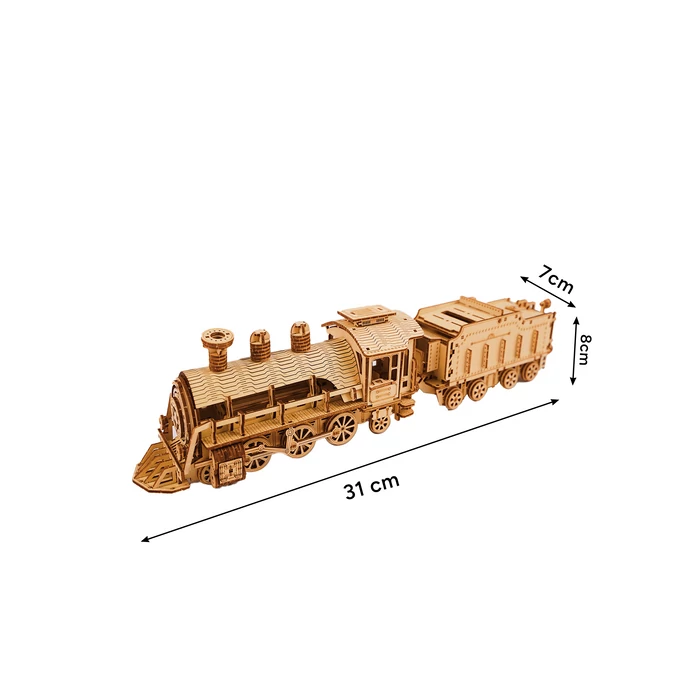 3D fa gőzmozdony puzzle