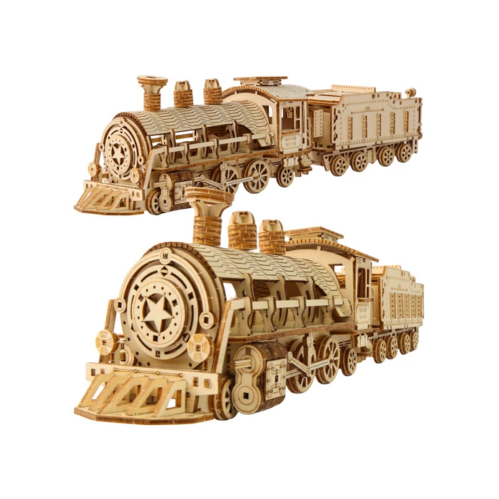 3D fa gőzmozdony puzzle