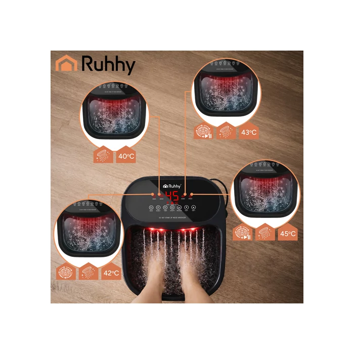Hidromasszázs lábfürdő fűtéssel