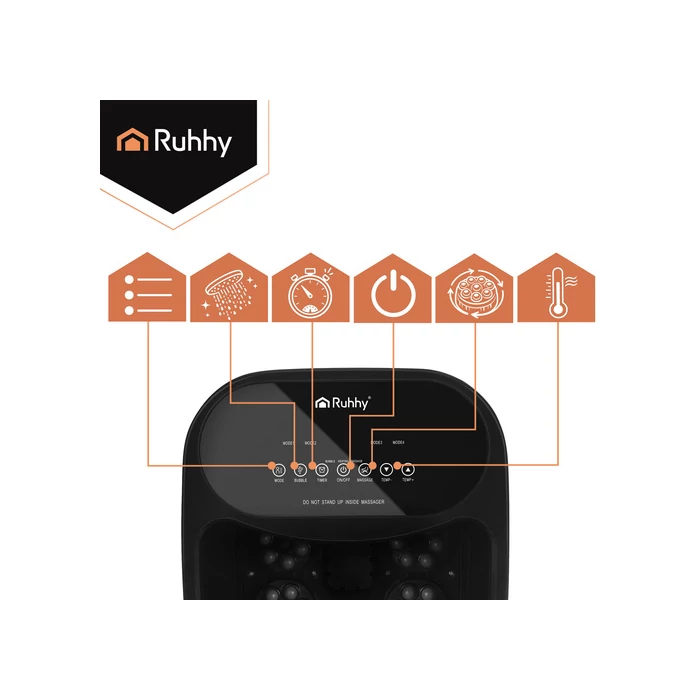 Hidromasszázs lábfürdő fűtéssel