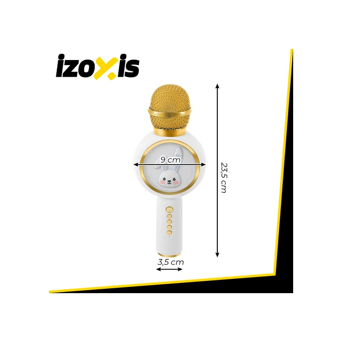 Vezeték Nélküli Karaoke Mikrofon - Fehér