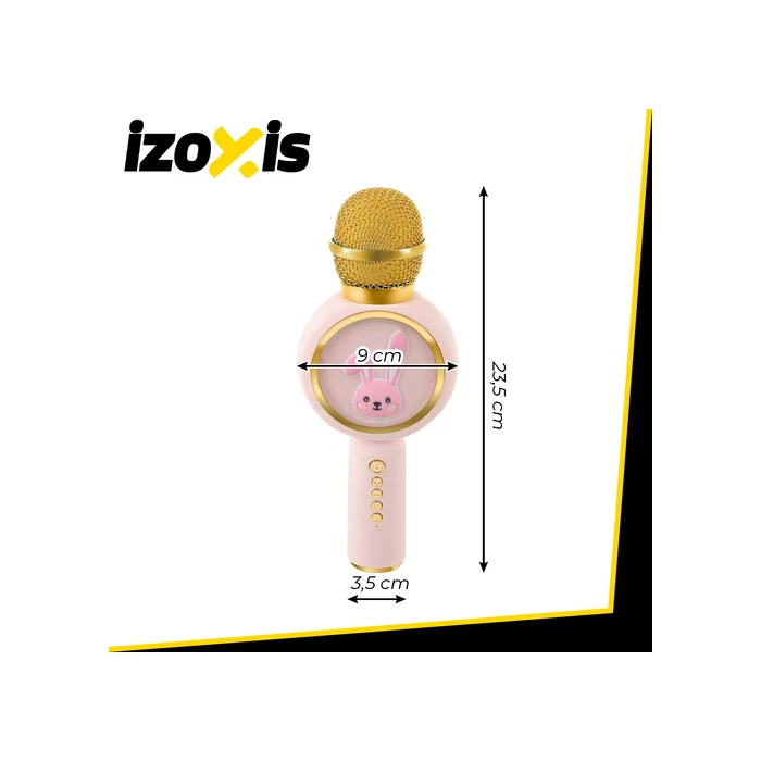 Vezeték Nélküli Karaoke Mikrofon - Rózsaszín