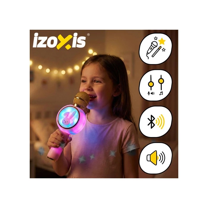 Vezeték Nélküli Karaoke Mikrofon - Rózsaszín