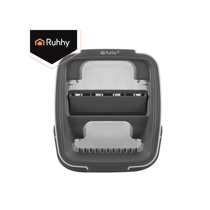 Kétkamrás felmosó szett 8,5 L vödörrel és mopfejekkel