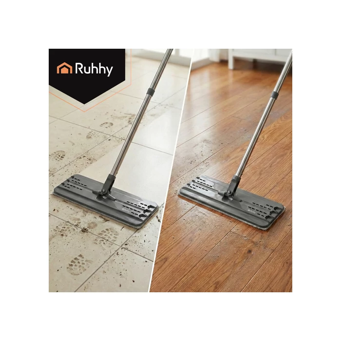 Kétkamrás felmosó szett 11 L vödörrel és mopfejekkel