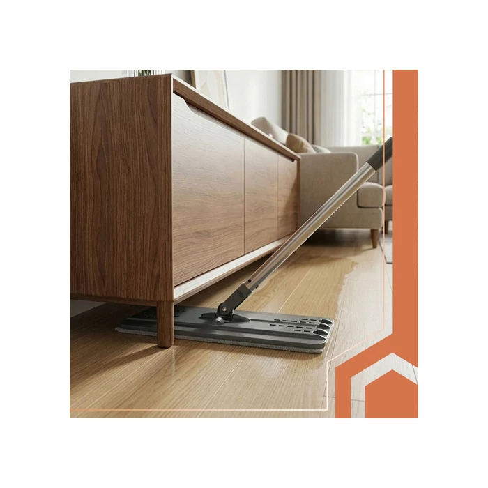 Kétkamrás felmosó szett 11 L vödörrel és mopfejekkel