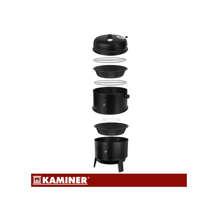 Kerti grillsütő-füstölő 44x80x42cm