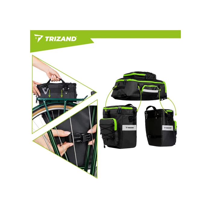 65L-es 3 az 1-ben vízálló kerékpártáska