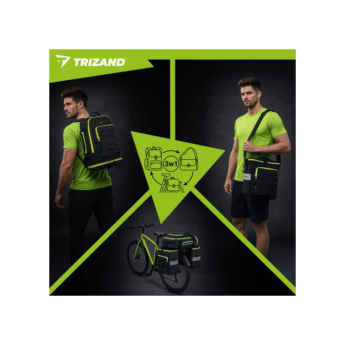 65L-es 3 az 1-ben vízálló kerékpártáska