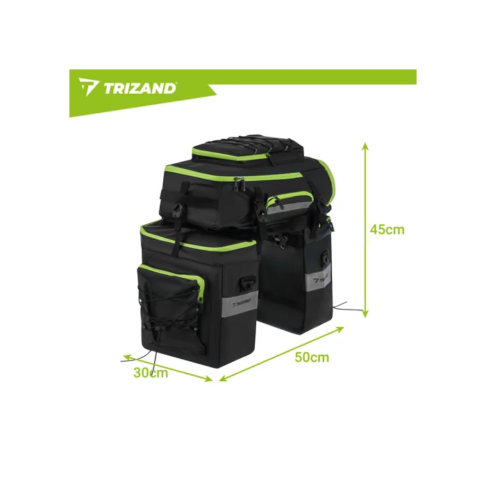 65L-es 3 az 1-ben vízálló kerékpártáska