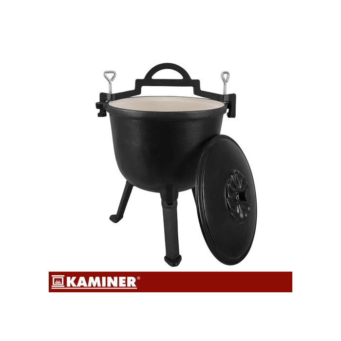 Zománcozott öntöttvas bogrács 8 L