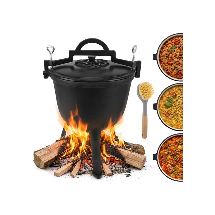 Zománcozott öntöttvas bogrács 8 L