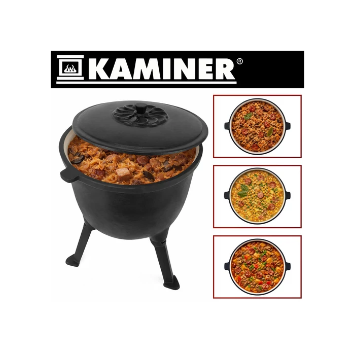 Zománcozott öntöttvas bogrács 8 L