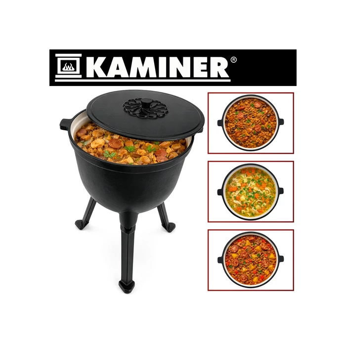 Zománcozott öntöttvas bogrács 10L