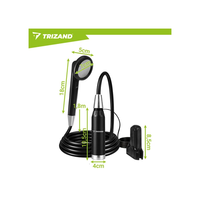 Akkumulátoros kemping zuhany 2200mAh