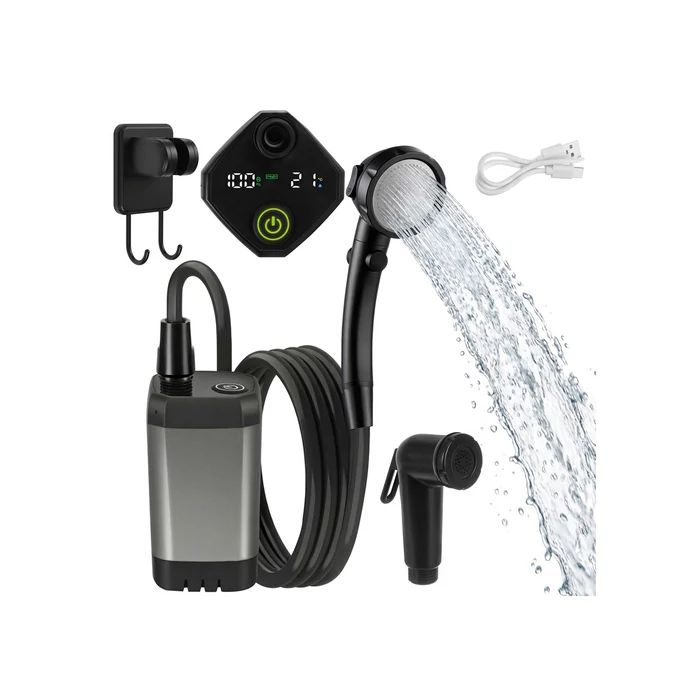 Akkumulátoros kemping zuhany 6000mAh