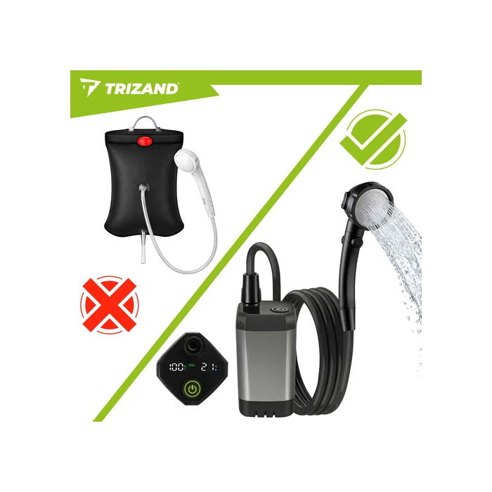 Akkumulátoros kemping zuhany 6000mAh