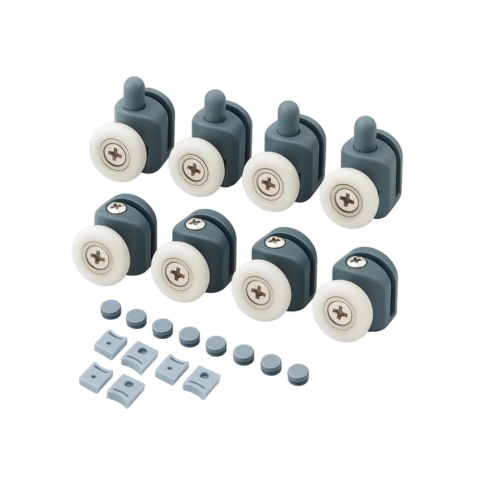 Zuhanykabin görgők 8 db.