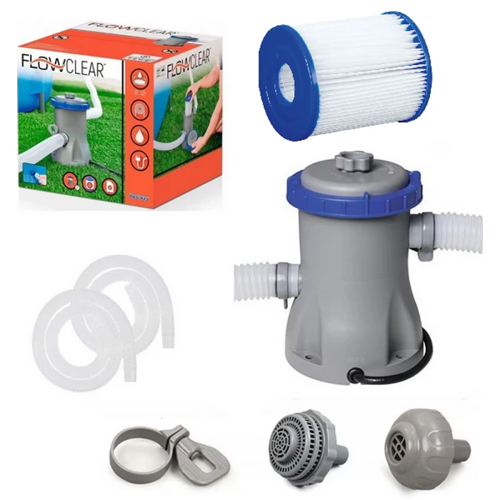 BESTWAY Flowclear 58381-medence vízforgató szűrővel