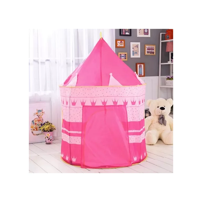 Rózsaszín gyerek kastélysátor