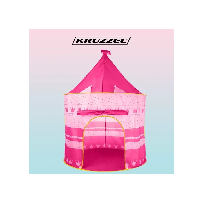 Rózsaszín gyerek kastélysátor