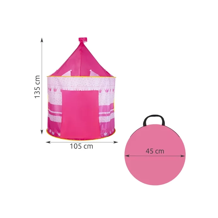 Rózsaszín gyerek kastélysátor