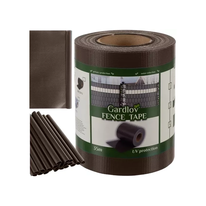 Szalag kerítéshez 19cmx35m barna