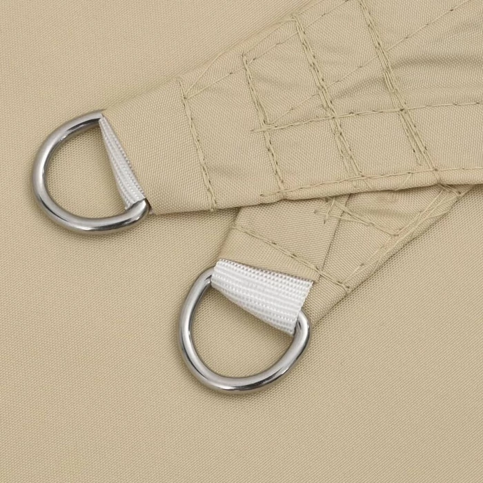 Háromszög alakú napvitorla 3,6x3,6 m homok színben