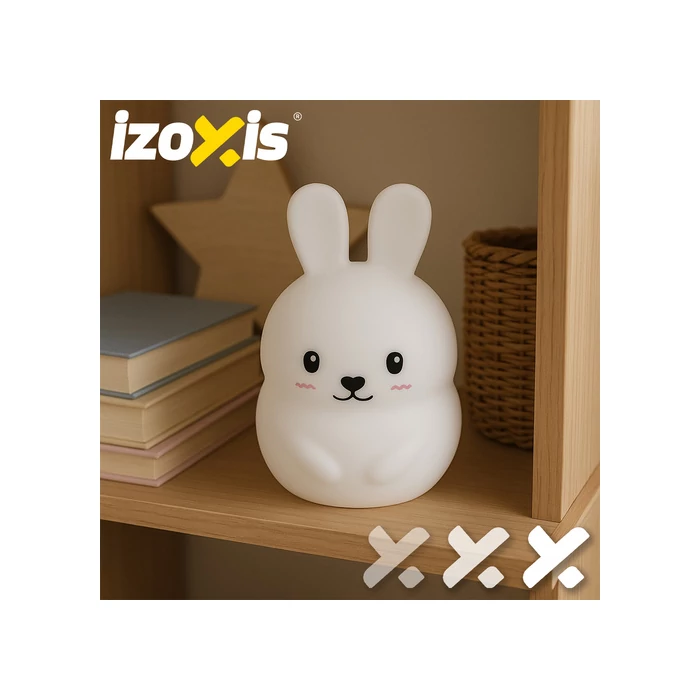 RGB éjjeli lámpa távirányítóval - nyúl