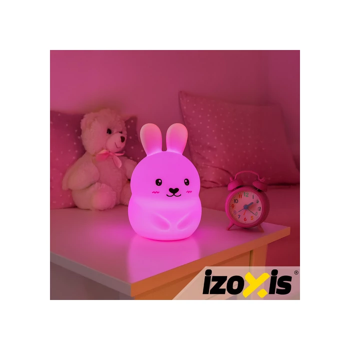 RGB éjjeli lámpa távirányítóval - nyúl