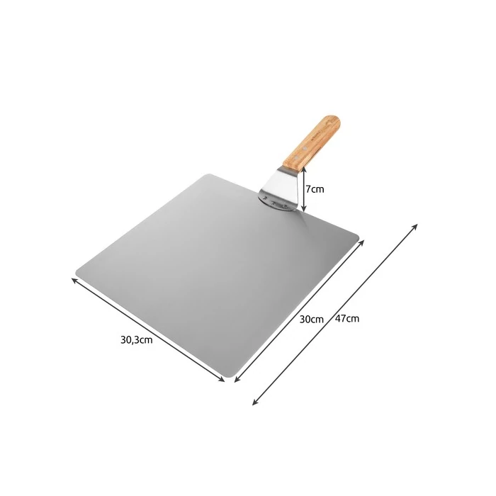 Pizzalapát szilikon fogóval