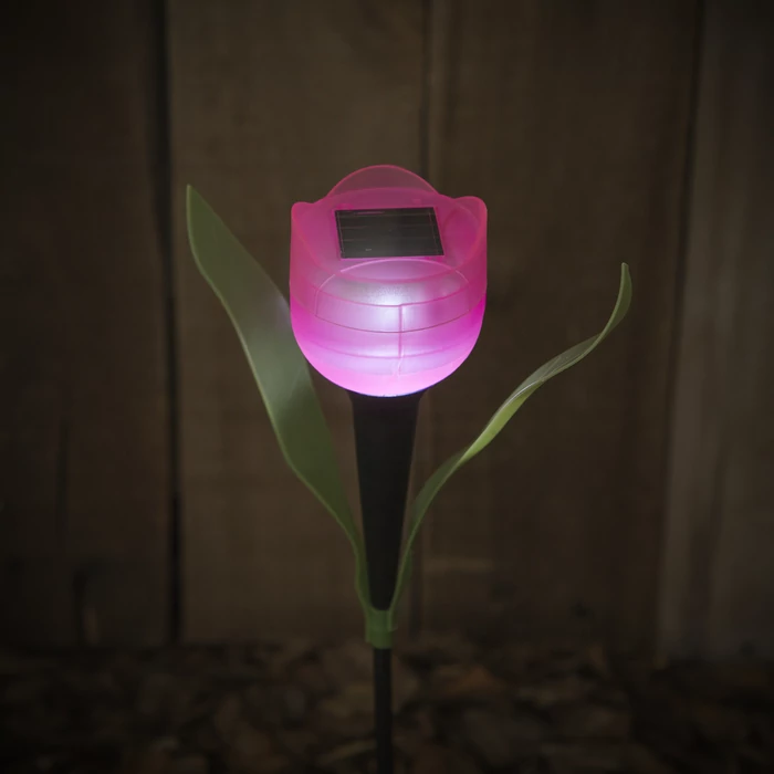 LED-es napelemes tulipánlámpa (30 cm)