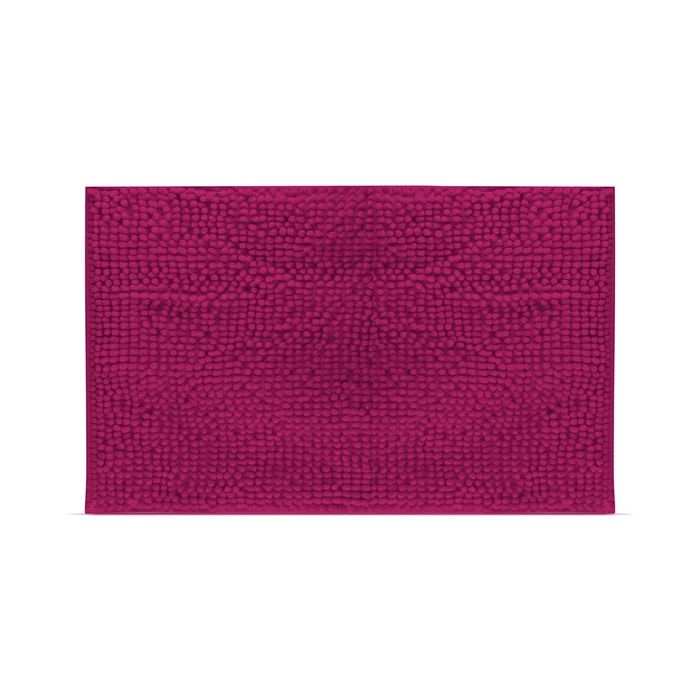 Fürdőszobai kilépőszőnyeg - hosszúszálú - bordó - 60 x 40 cm