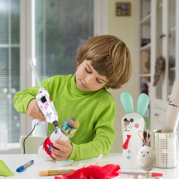 Ragasztópisztoly (7 mm, kicsi, mintás, 220, 240V, 15 W)