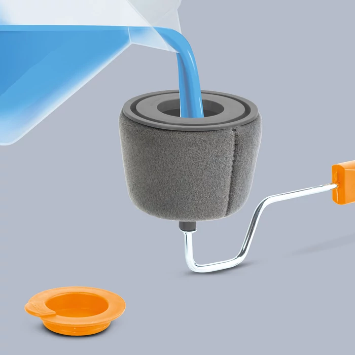 Csepegésmentes festőhenger festékadagoló tartállyal (6 részes)